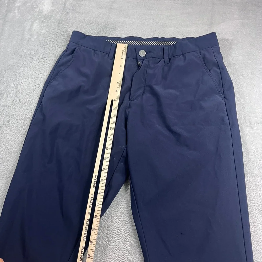 Primo Golf Joggers Men 34 Regular Navy Blue Tapered Performance Pants Zipper Hem
